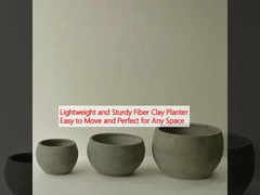 Planta de argila de fibra leve e resistente, fácil de mover e perfeita para qualquer espaço