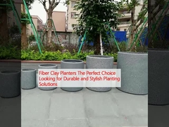 Plantadores de argila de fibra a escolha perfeita em busca de soluções de plantação duradouras e elegantes