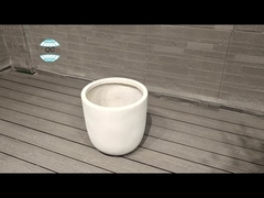 Adicione um toque de estilo moderno ao seu jardim com uma panela de cimento de fibra e argila de fibra