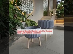 Crie um belo jardim com os nossos plantadores de argila de fibra durável.