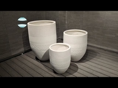 D450*H600 Plantador de argila de fibra para queimadores de acampamento de fornos de churrasqueira e de carvão