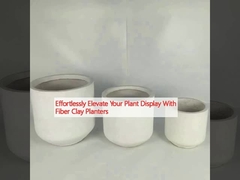 Aumente sem esforço sua exposição de plantas com plantadores de argila de fibra