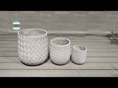 Furtos de drenagem de plantação de argila reforçada esculpidos à mão para um regamento ideal e saúde das plantas