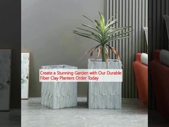 Crie um jardim deslumbrante com os nossos plantadores de argila de fibra duráveis