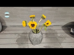 Plantação de fibra de argila de estilo vintage com acabamento esculpido à mão