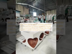 vaso de fibra de argila redondo irregular branco extra grande com contornos curvos e fluidos, leve, durável, de baixa manutenção, vaso de flores, decoração de escritório de vila de férias, projeto de paisagismo de jardim