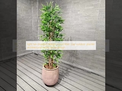 Design de madeira de fibra redonda de plantação exterior arquitetônica design paisagístico