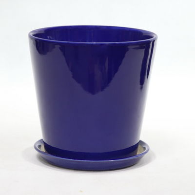 comprar Potes de cerâmica azul e leve com drenagem online manufacture