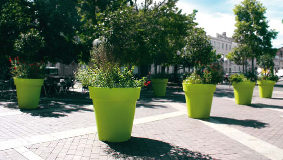 comprar Potes de flores de fibra de vidro modernos exclusivos com acabamento brilhante para decoração exterior interna online manufacture