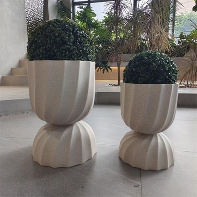 comprar Plantador de argila de fibra personalizado impermeável para plantas de flores / verdes online manufacture