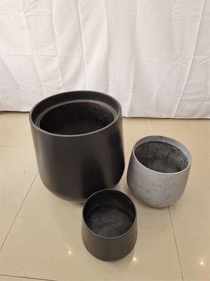 comprar Caixa de plantação GRP de flor de fibra de vidro de forma redonda para hotéis ao ar livre online manufacture