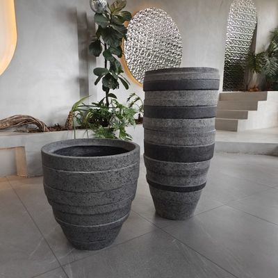 comprar Logotipo personalizado de vasos de flores de fibra de vidro de resina FRP online manufacture