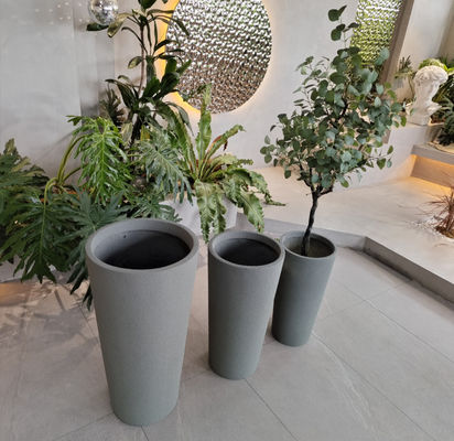 comprar Potes de flores de fibra de vidro para jardim ao ar livre grandes para árvore real ou artificial online manufacture