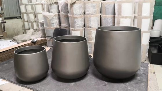 comprar Plantadores de flores de resina de fibra de vidro de jardim pequeno e brilhante online manufacture