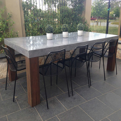 comprar Casa Móveis Sala de estar moderna Mesa de concreto Mesa de café de concreto redonda branca online manufacture