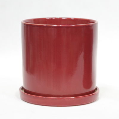 comprar Plantadores de cerâmica de terracota brilhante personalizados para drenagem de água ideal online manufacture