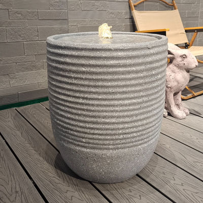 comprar Fonte de água de jardim de resina elétrica em camadas para decoração exterior online manufacture