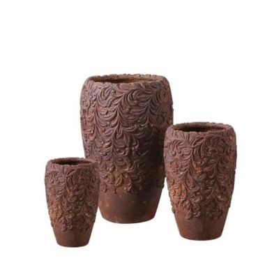 comprar Potes de plantação de fibra de vidro resistentes a UV 6 polegadas resistentes a intempéries Forma redonda online manufacture