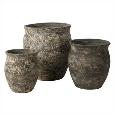 comprar Cimento elegante GRC Planter Pots À prova de geada Com buracos de drenagem online manufacture