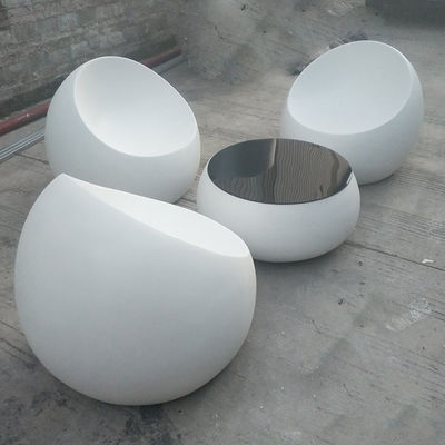 comprar Móveis de fibra de vidro personalizados Conjunto de mesa de resina de fibra de vidro em cores vibrantes online manufacture