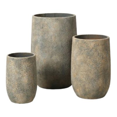 comprar Potes de plantação GRC resistentes à geada esculpidos à mão com buracos de drenagem personalizáveis online manufacture