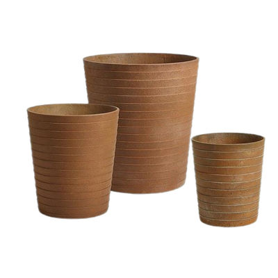 comprar Elegantes Plantadores de Cimento de Fibra Esculpida à Mão para Planta de Jardim Interior online manufacture