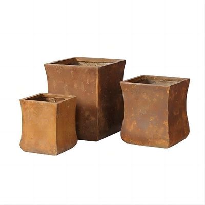 comprar Potes de plantação GRC de estilo arcaico esculpidos à mão para decoração de jardim online manufacture