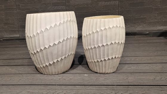 comprar Planta de fibra de argila de design único com superfície lisa e buracos de drenagem online manufacture