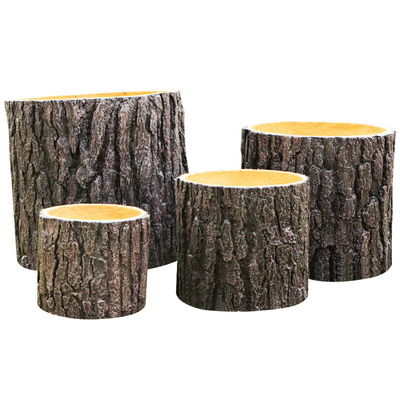 comprar Planta de argila reforçada redonda preta para espaço interior ou exterior online manufacture