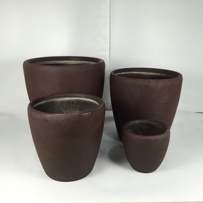 comprar Plantador de argila reforçada esculpida à mão Melhore seus vasos de flores Plantadores online manufacture