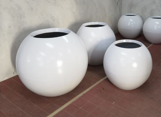 comprar Potes de flores de fibra de vidro resistentes, de peso leve, caixa de plantação de GRP para decoração exterior e interior online manufacture