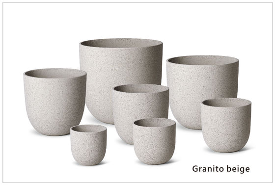 comprar Gráfico Fibra de argila vasos de flores para decoração exterior interior reforçar caixa de plantas de argila online manufacture