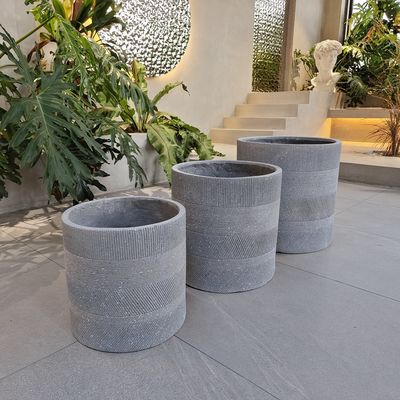 comprar Plantação de argila de fibra D300*H270 com buracos de drenagem online manufacture