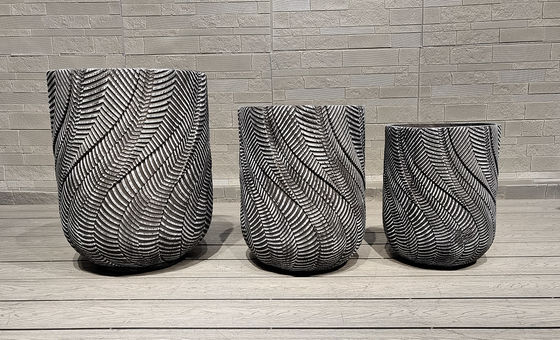 comprar Potes de fibra de cimento resistentes à geada esculpidos à mão para resistência à geada duradoura online manufacture