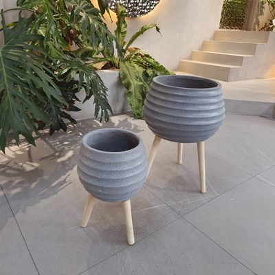 comprar Plantadores de argila de fibra de alta durabilidade para jardim resistentes ao fogo online manufacture