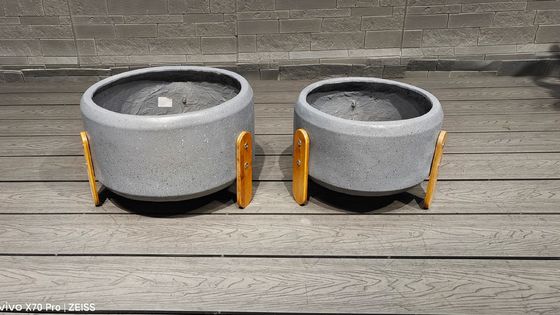 comprar Plantador de fibra de argila esculpida à mão em design moderno esculpido à mão para plantas online manufacture