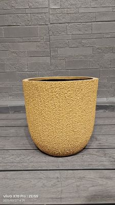 comprar Decoração de interiores Planta de argila de fibra com superfície textura e sem buracos de drenagem online manufacture