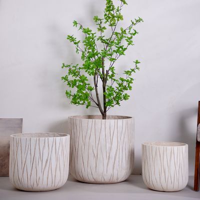comprar Venda Imperdível de Fábrica Decoração de Casa Vasos de Fibra de Argila Conjuntos de Vasos de Plantas de Jardim para Decoração de Casa Vasos e Floreiras de Qualidade online manufacture