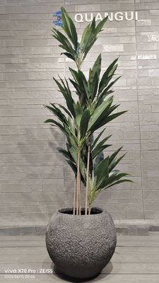 comprar Planta de argila de fibra redonda de textura cinzenta com padrão natural semelhante a rocha online manufacture