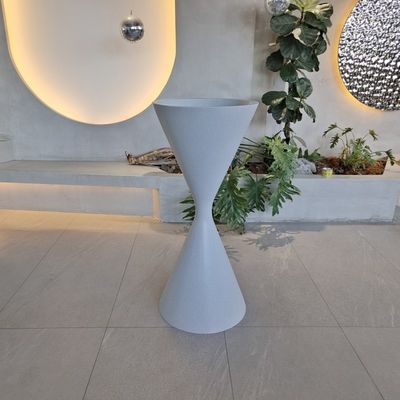 Plantadores de flores artificiais de fibra de vidro de resina para decoração exterior interior