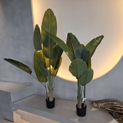 Árvore de banana realista para decoração de casa e escritório