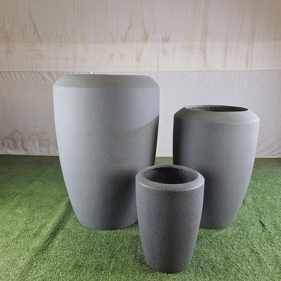 Potes de cimento de fibra redonda para jardim