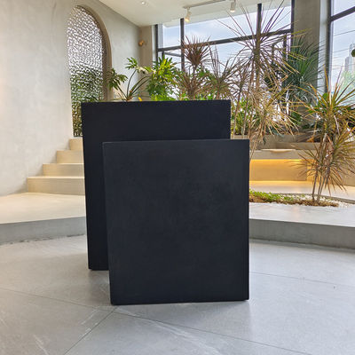 Planta de argila de fibra esculpida à mão para decoração interna e externa