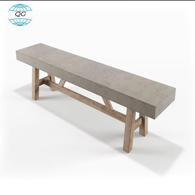 Mesa de café de concreto redonda de exterior cinza GRC Móveis de fibra de vidro Mesa de jantar