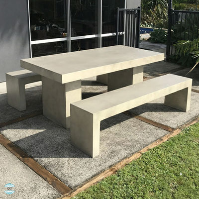 GRC Mobiliário de concreto exterior Sala de estar moderna simples Mesa de café de rocha