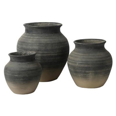Potes de plantas de pedra resistentes à geada para decoração interna e externa