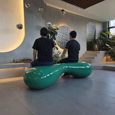 Mobiliário de resina de fibra de vidro personalizado para jardim / conjuntos de mesa de mobiliário de fibra de vidro