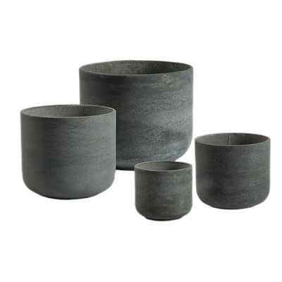 Planteiras GRC redondas de estilo arcaico para decoração de jardim ao ar livre