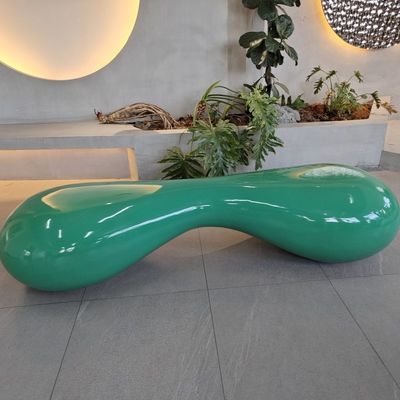 Mobiliário moderno de fibra de vidro / conjuntos de mesa de fibra de vidro personalizados