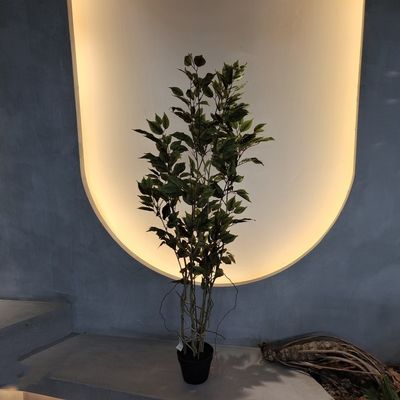 Plantas artificiais resistentes a insetos Paredes verdes artificiais interiores 150cm
